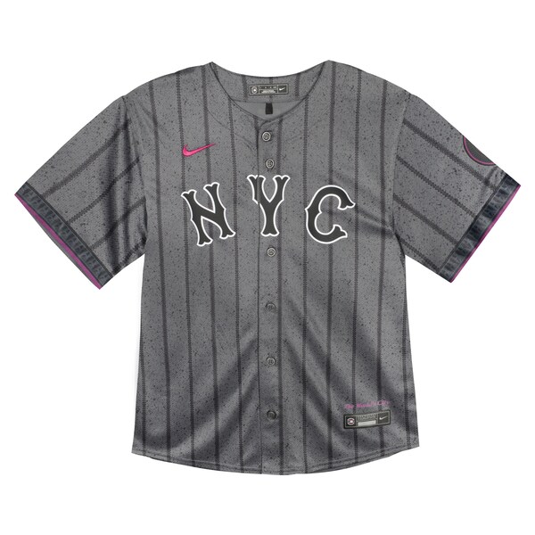 New York Mets Nike Toddler City Connect Team Limited Jersey - Gray