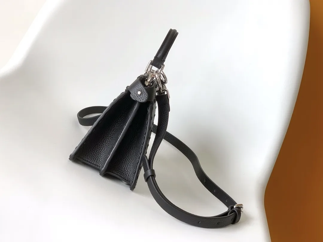 Fendi Black Peekaboo Calfskin Top Handle Bag product photo from LabelPicks