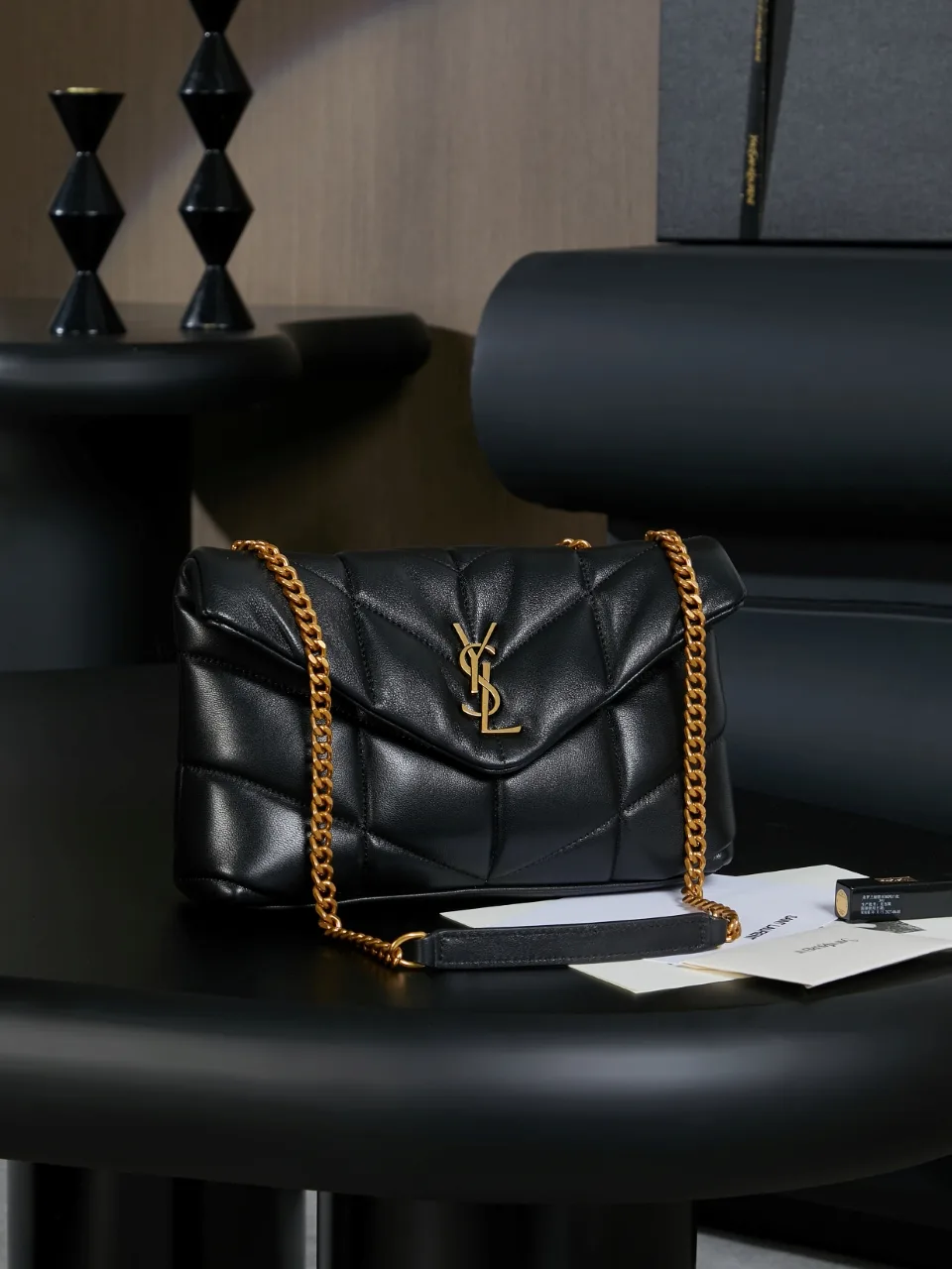 Saint Laurent Loulou Black Quilted Leather Shoulder Bag product photo from LabelPicks