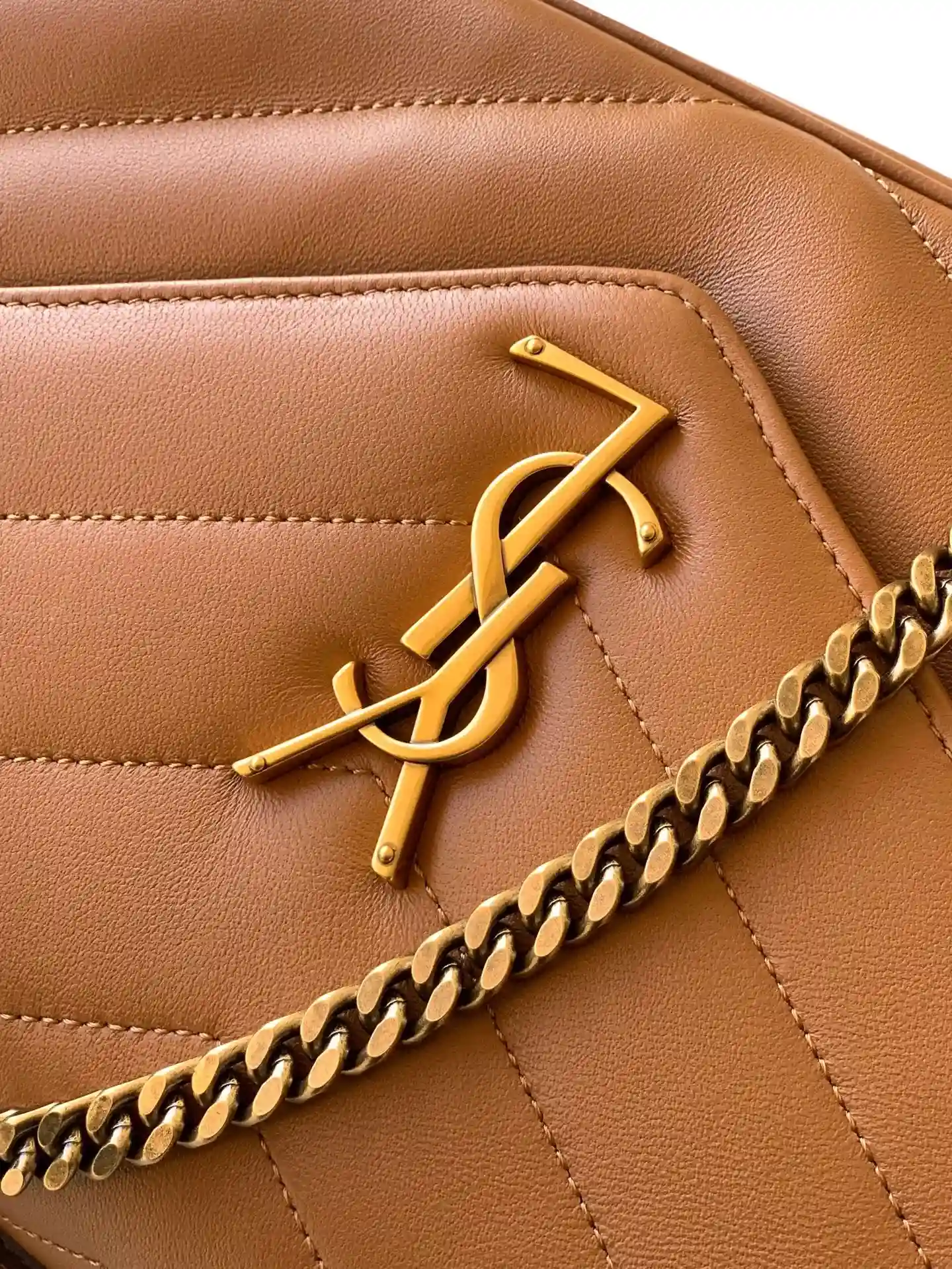 Saint Laurent Brown Loulou Lambskin Shoulder Bag product photo from LabelPicks