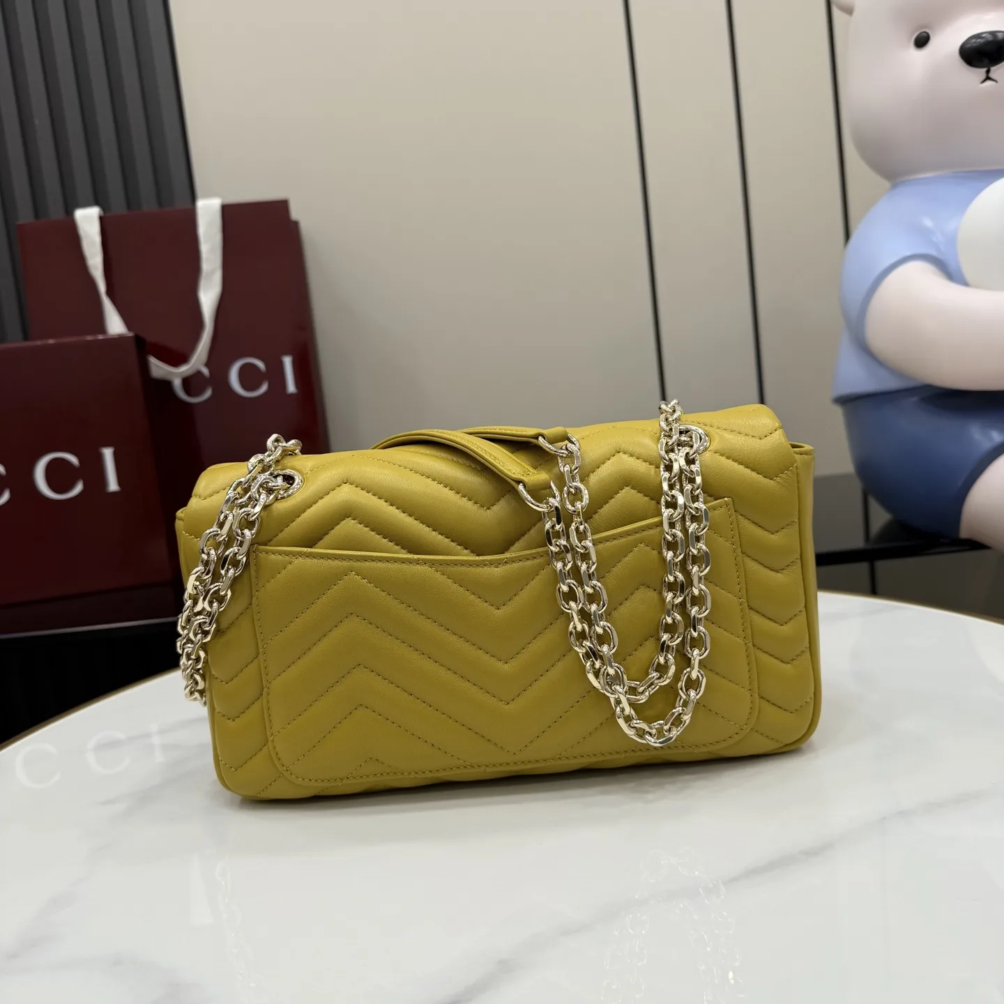 Gucci GG Supreme Canvas Marmont Shoulder Bag product photo from LabelPicks