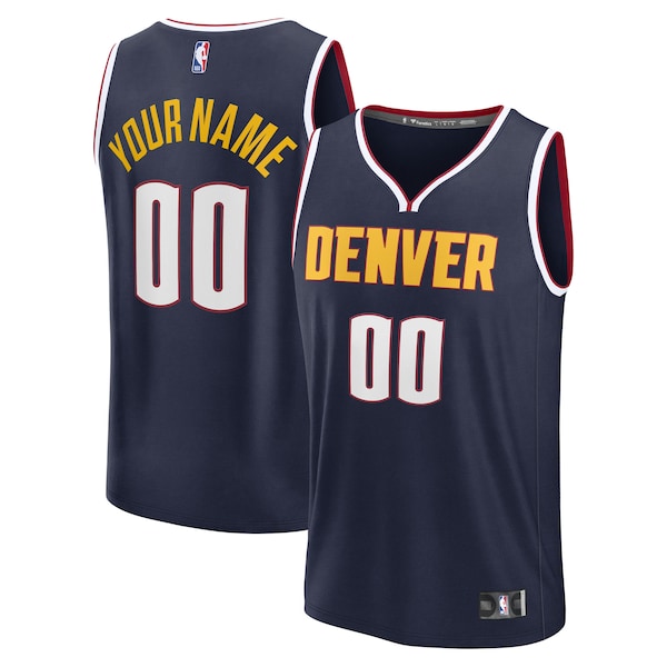 Denver Nuggets  Youth Fast Break Custom Replica Jersey - Navy  - Icon Edition/Blue
