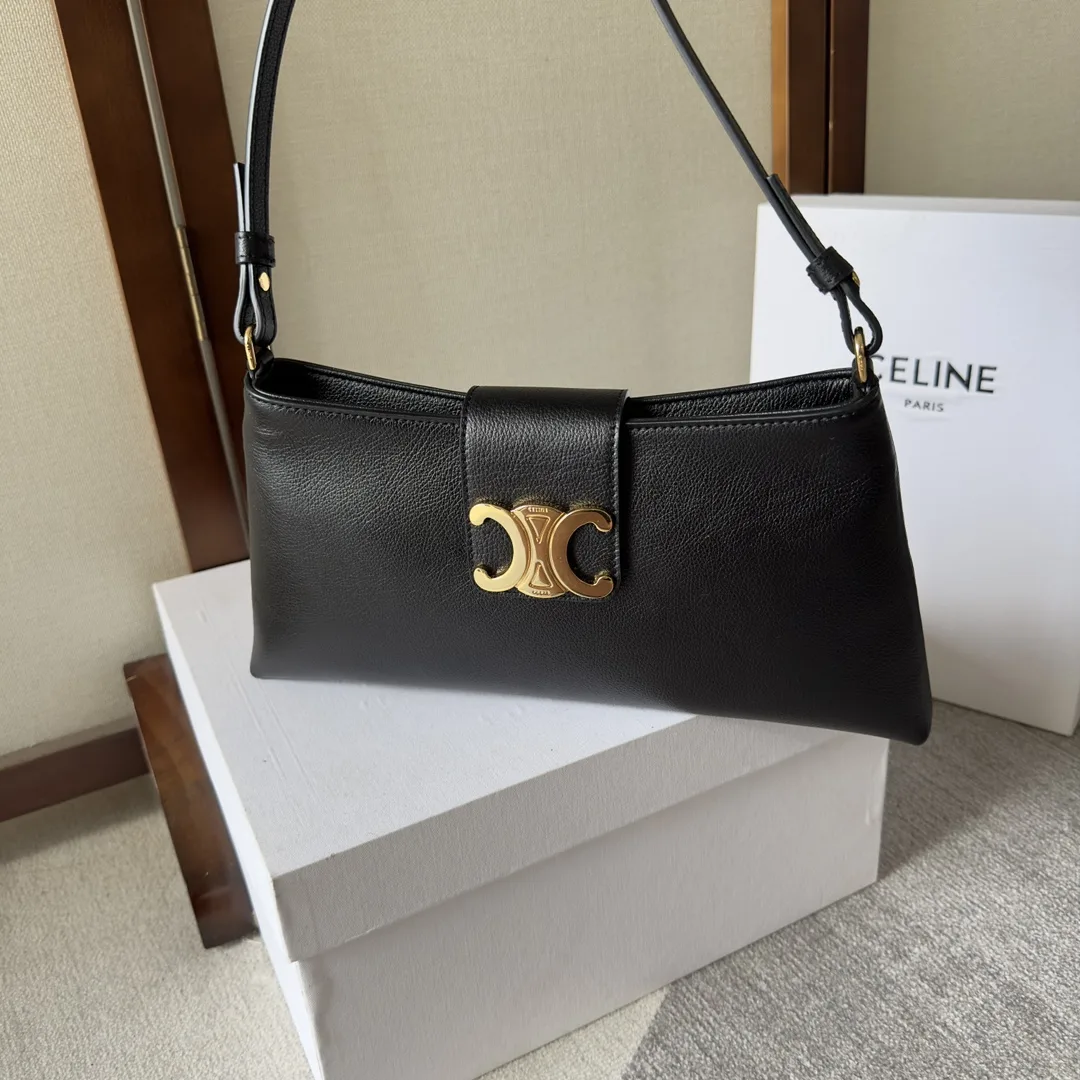 Celine Triomphe Lambskin Hobo Bag product photo from LabelPicks