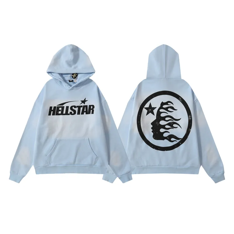 Hellstar Sport Hoodie Blue