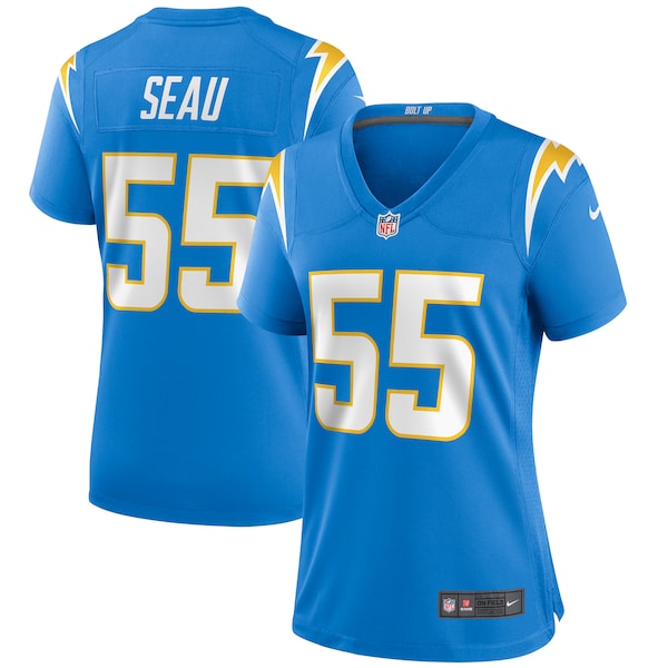 Junior Seau Los Angeles Chargers Nike Women's Game Retired Player Jersey - Powder Blue/Royal
