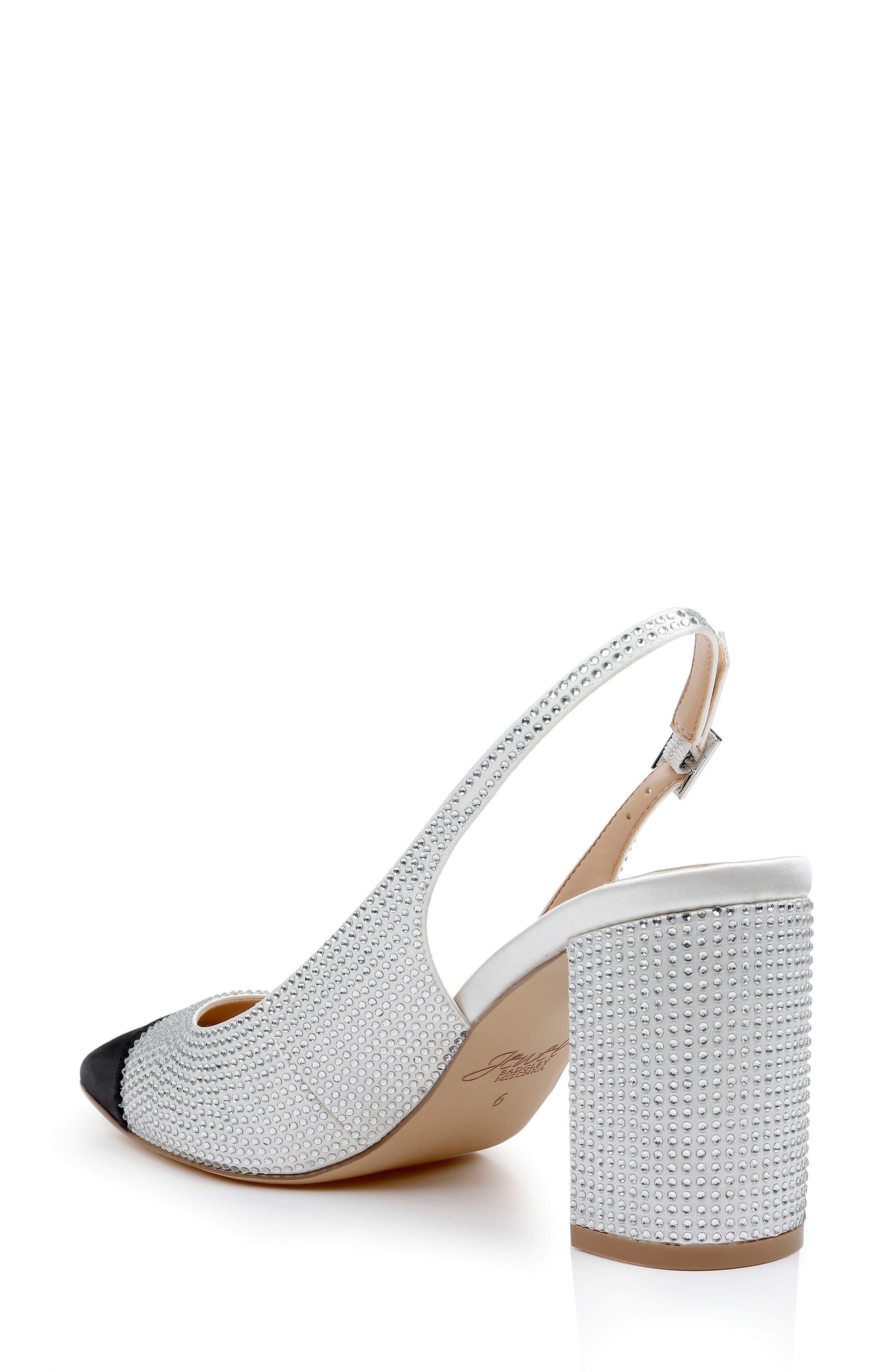 Jewel Badgley Mischka Tatumn Embellished Slingback Pump