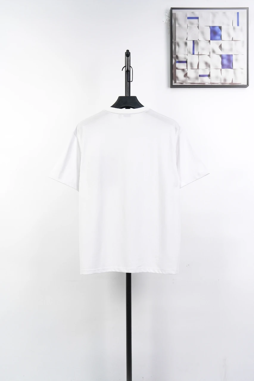 Burberry White Check Pocket Crewneck T-Shirt product photo from LabelPicks
