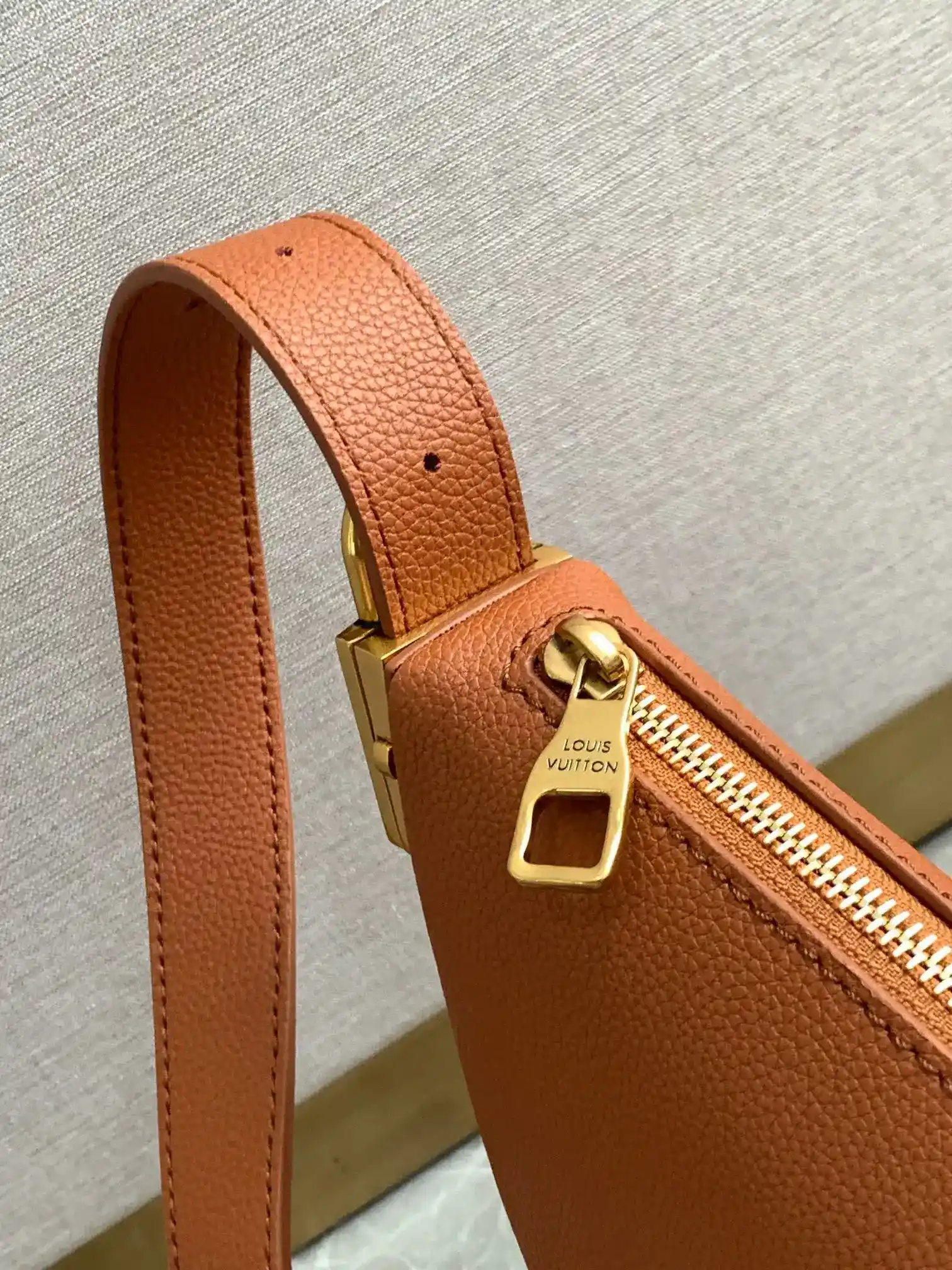 Louis Vuitton Brown Suede Leather Hobo Bag product photo from LabelPicks