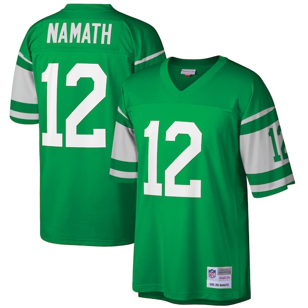 Joe Namath New York Jets Big & Tall 1968 Retired Player Replica Jersey - Green
