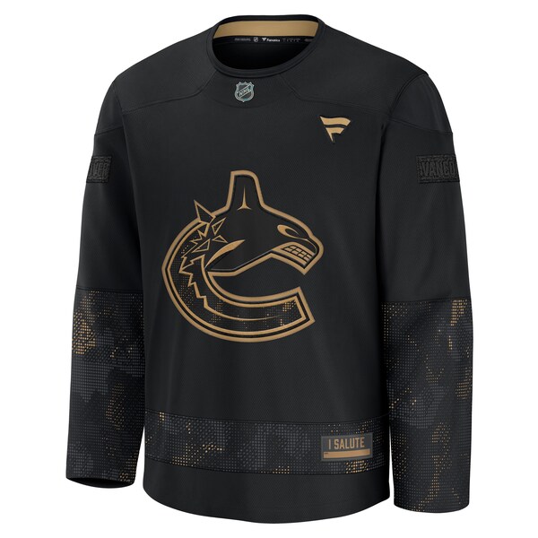 Vancouver Canucks  2024 Military Appreciation Practice Jersey - Black