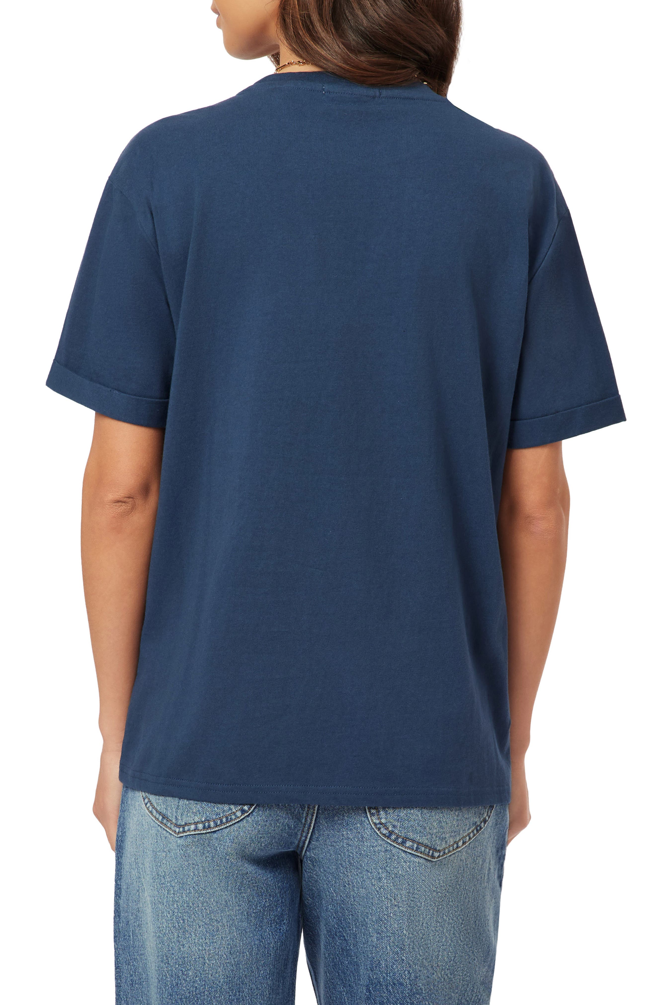 Scotch & Soda Relaxed Fit Roll Cuff Graphic T-Shirt