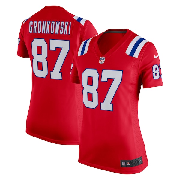 Rob Gronkowski New England Patriots Nike Women's Alternate Retired Player Game Jersey -  Red/Navy