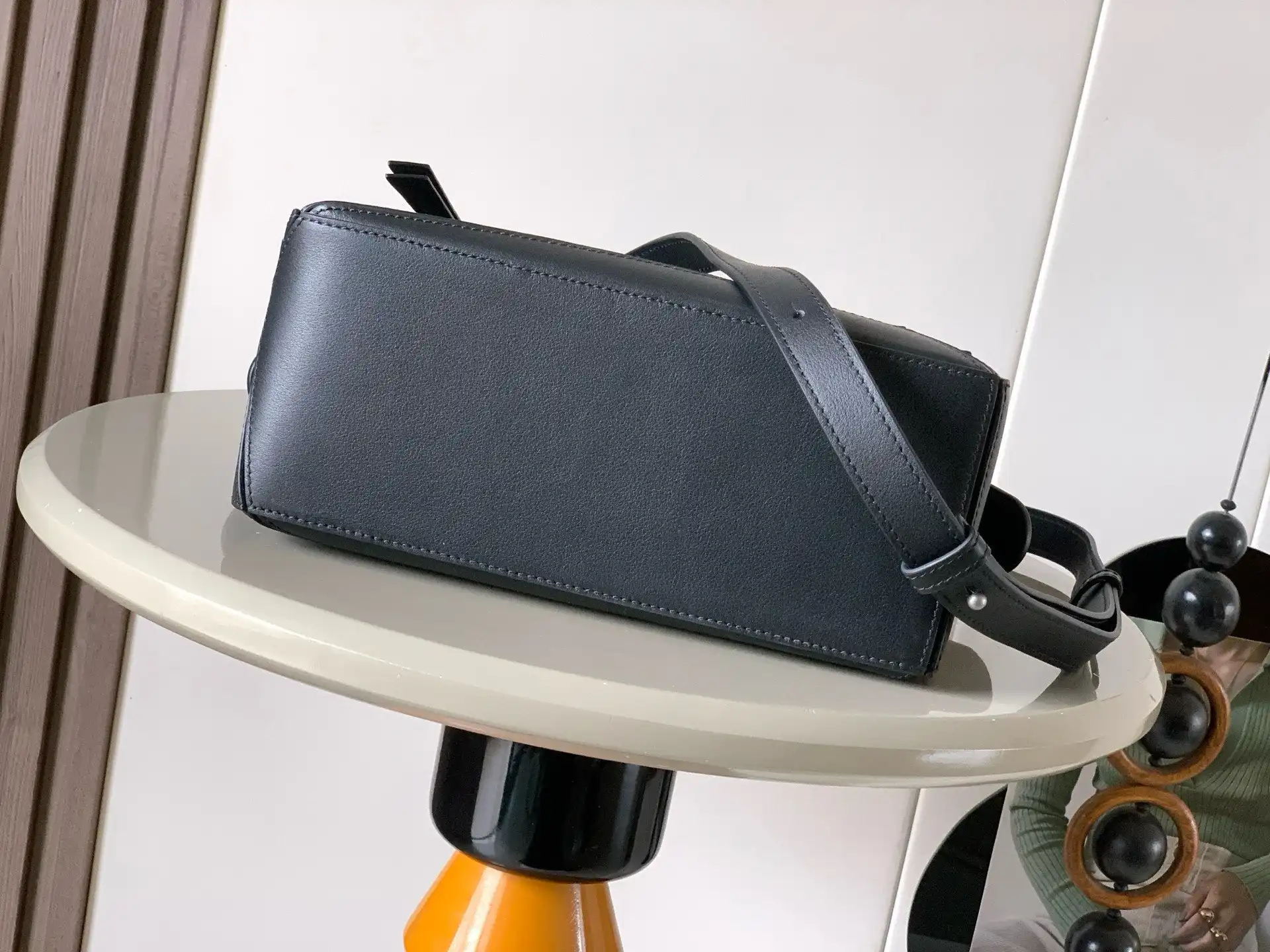Loewe Black Puzzle Grained Leather Top Handle Bag product photo from LabelPicks