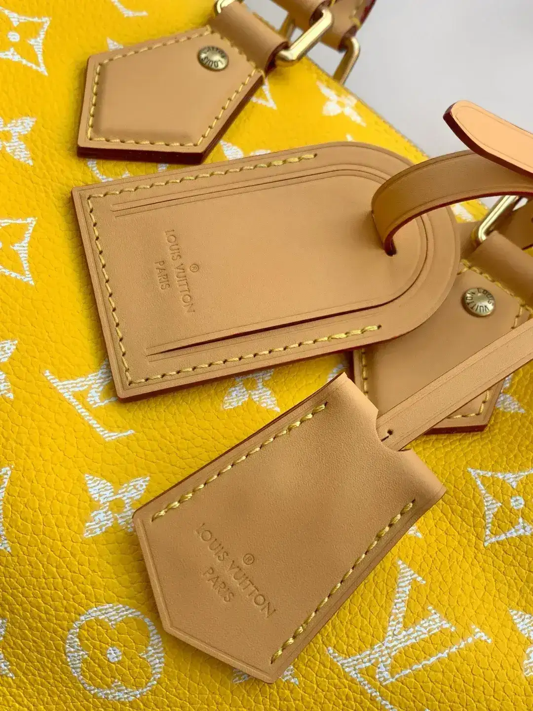 Louis Vuitton Speedy Yellow Calfskin Top Handle Bag product photo from LabelPicks