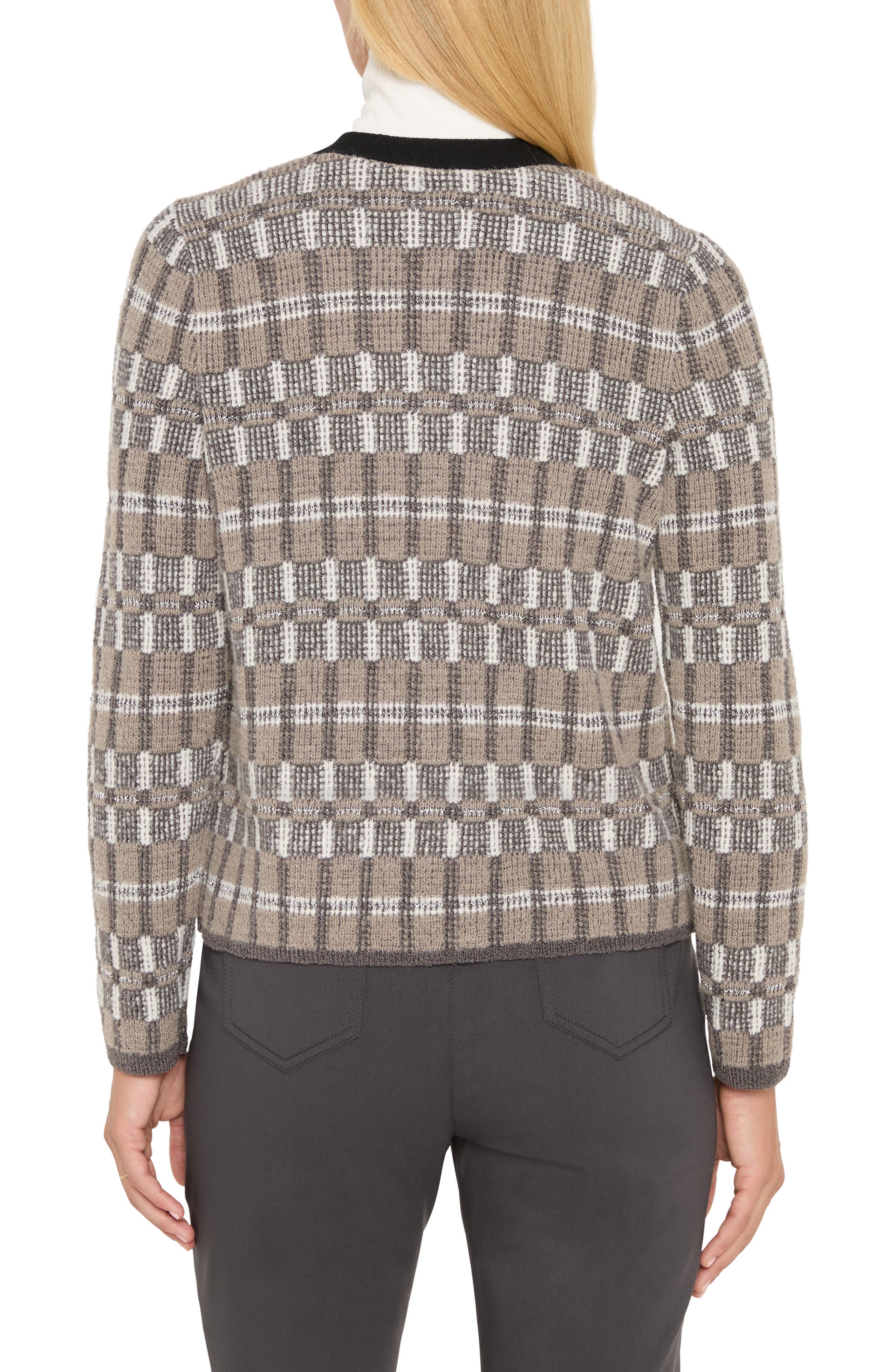 NIC+ZOE Grid Mix Cardigan