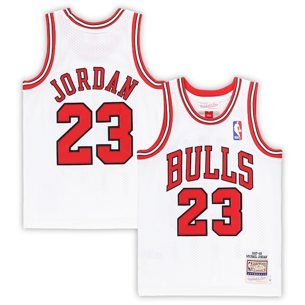 Michael Jordan Chicago Bulls Preschool 1997/98 Hardwood Classics Authentic Jersey - White/Black/Red