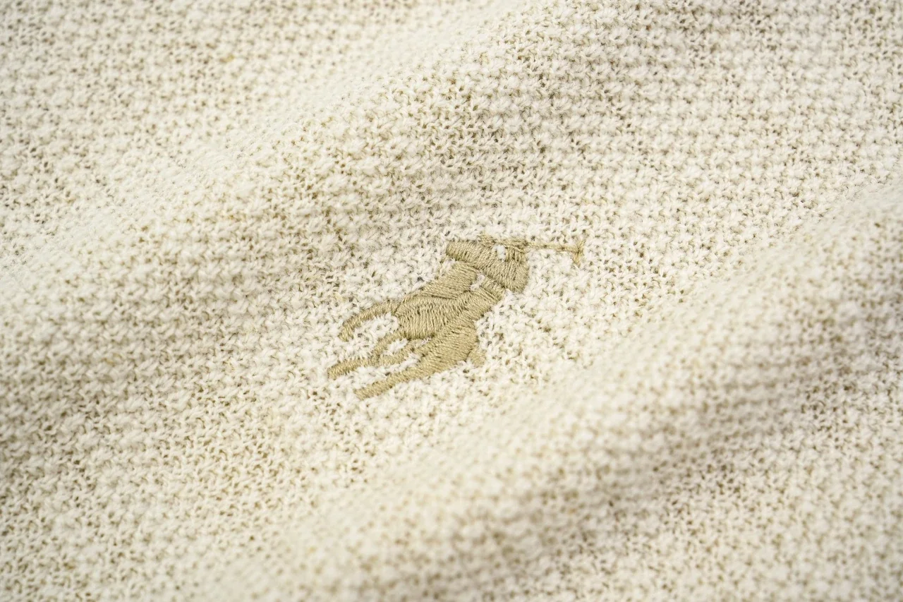 Ralph Lauren Beige Pony Embroidered Cotton Linen Polo Shirt product photo from LabelPicks