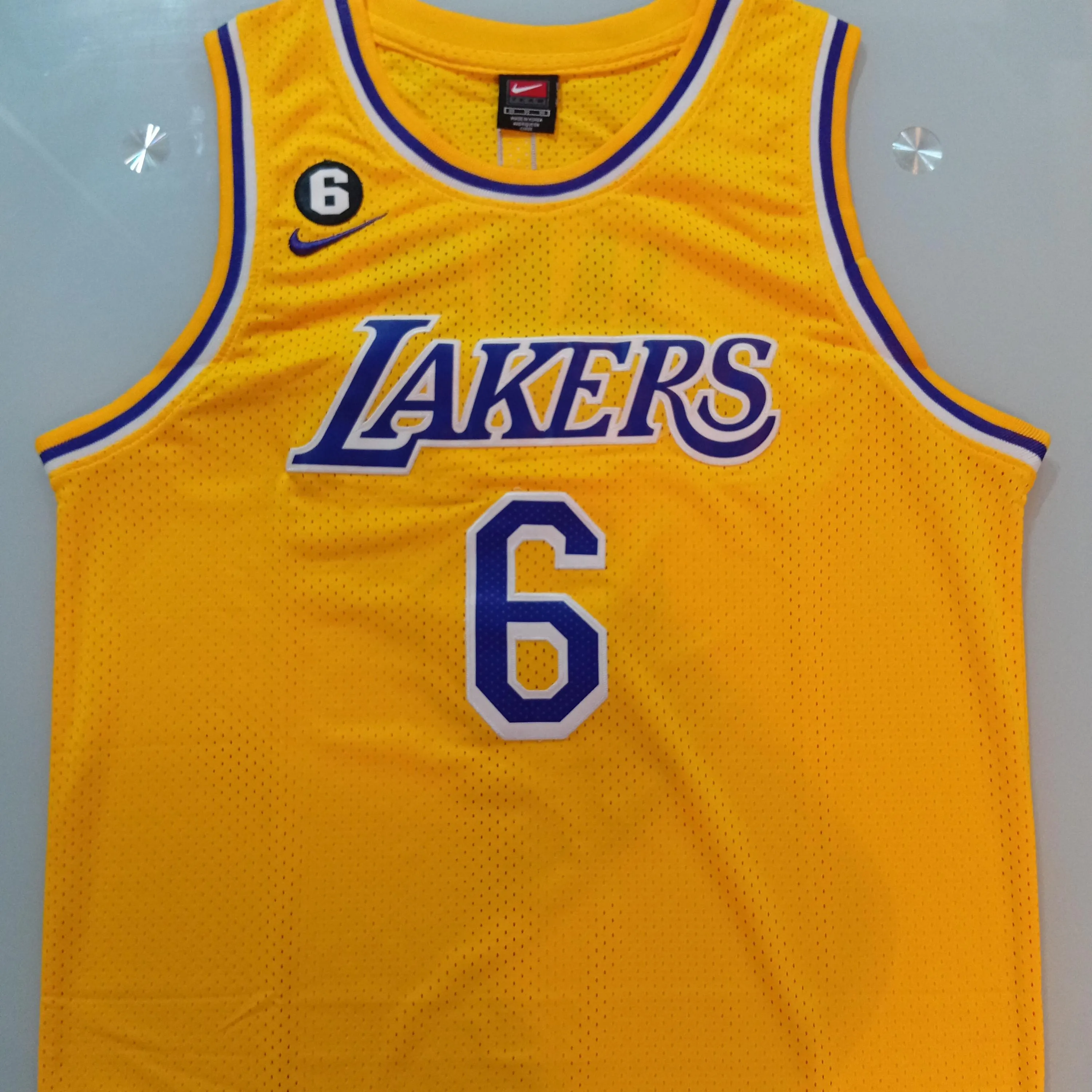 LeBron James Signed Autographed Los Angeles Lakers Basketball Jersey #6 PSA/DNA COA