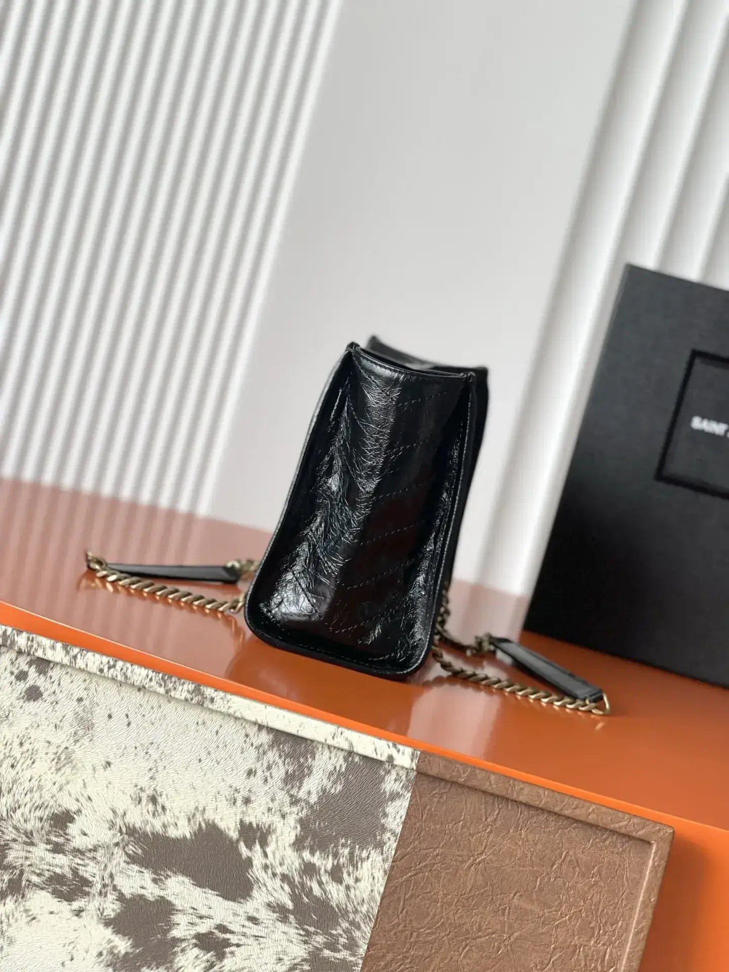 Saint Laurent Niki Black Calfskin Tote Bag product photo from LabelPicks