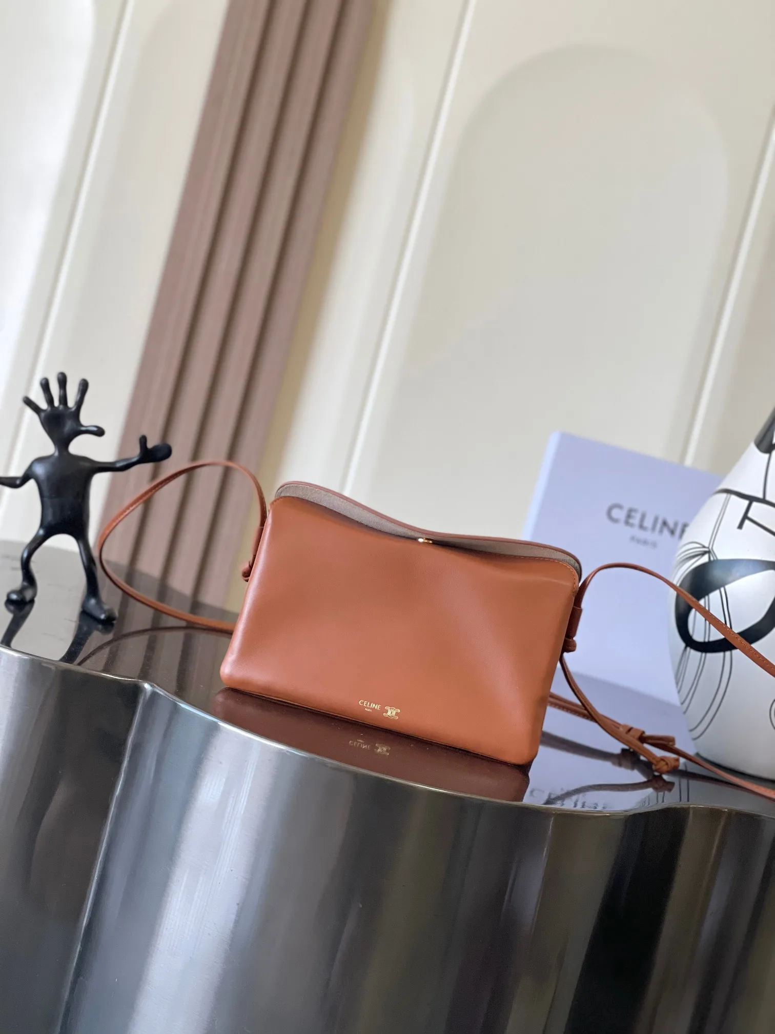 Celine Triomphe Lambskin Crossbody Bag product photo from LabelPicks