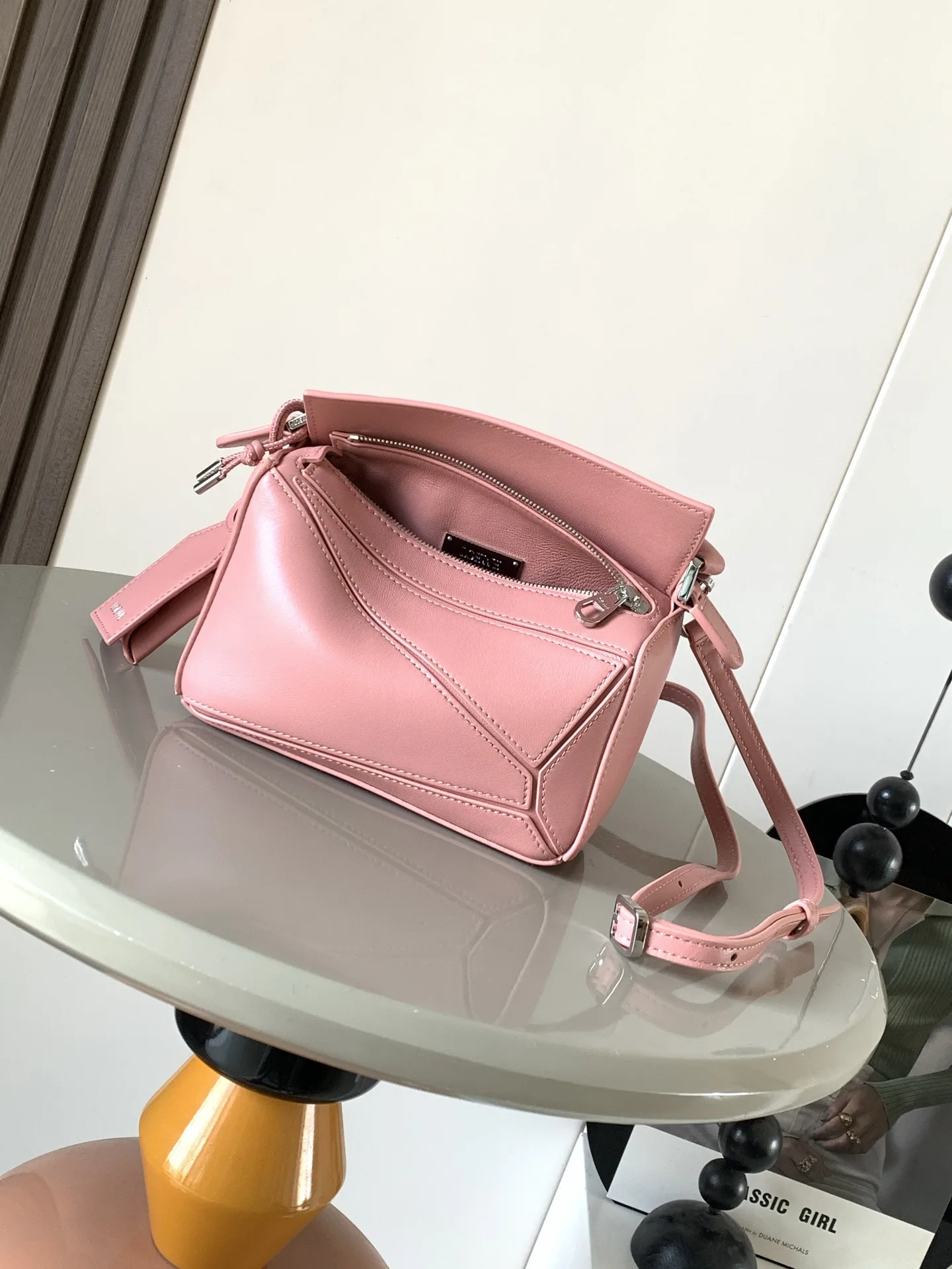 Loewe Pink Puzzle Lambskin Top Handle Bag product photo from LabelPicks