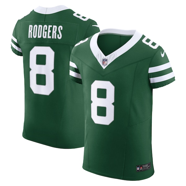 Aaron Rodgers New York Jets Nike Vapor F.U.S.E. Elite Jersey - Gotham Green