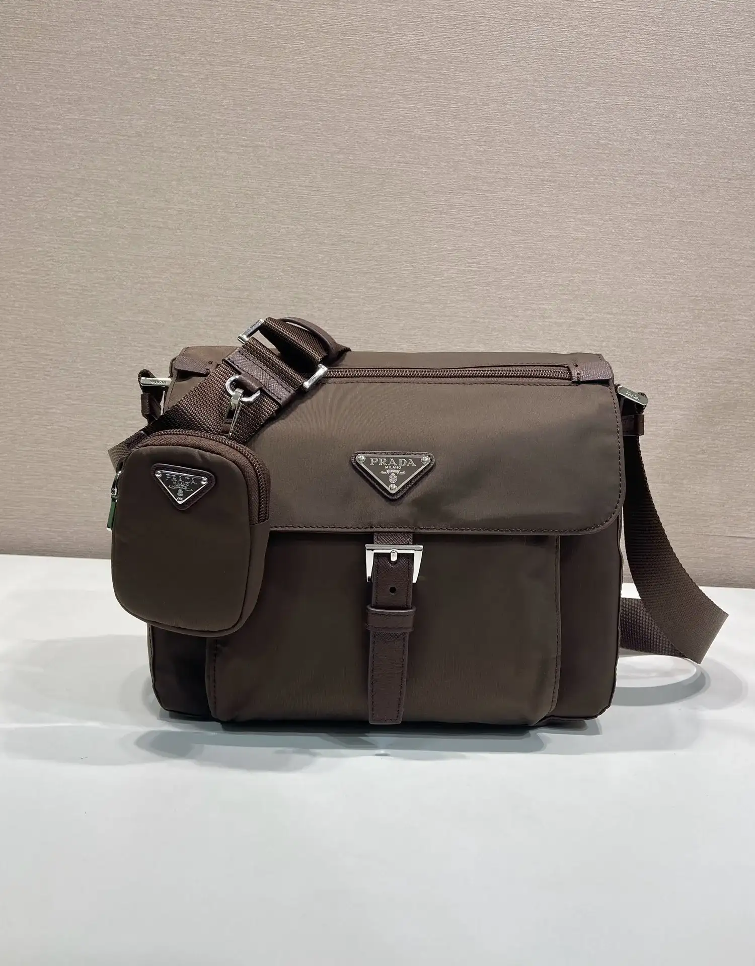 Prada Grained Leather Crossbody Bag product photo from LabelPicks