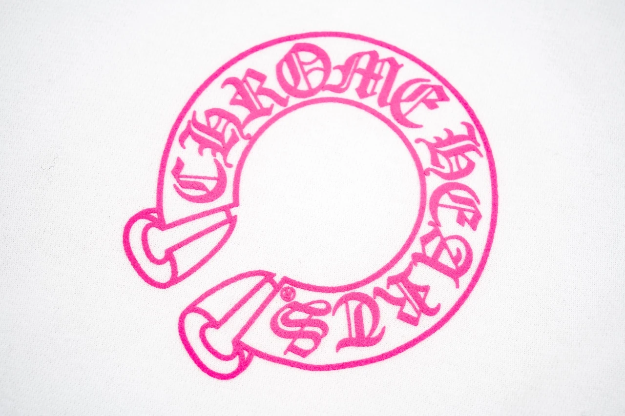 Chrome Hearts White Pink Sanskrit Scroll Hoodie product photo from LabelPicks