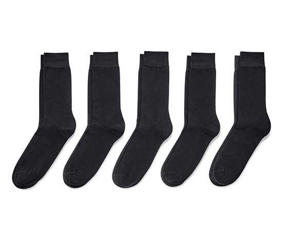 5 Paar Socken, schwarz