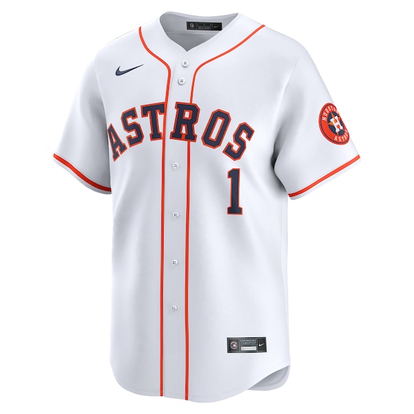 Houston Astros Nike #1 Dad Home Limited Jersey - White