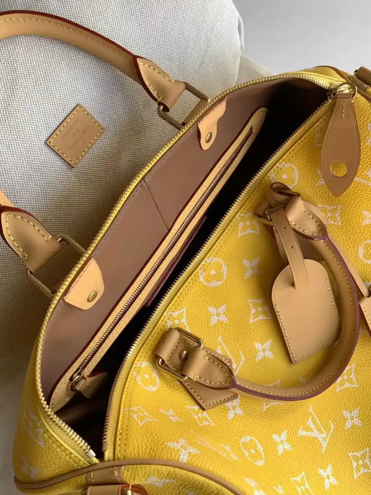 Louis Vuitton Grained Leather Speedy Top Handle Bag product photo from LabelPicks