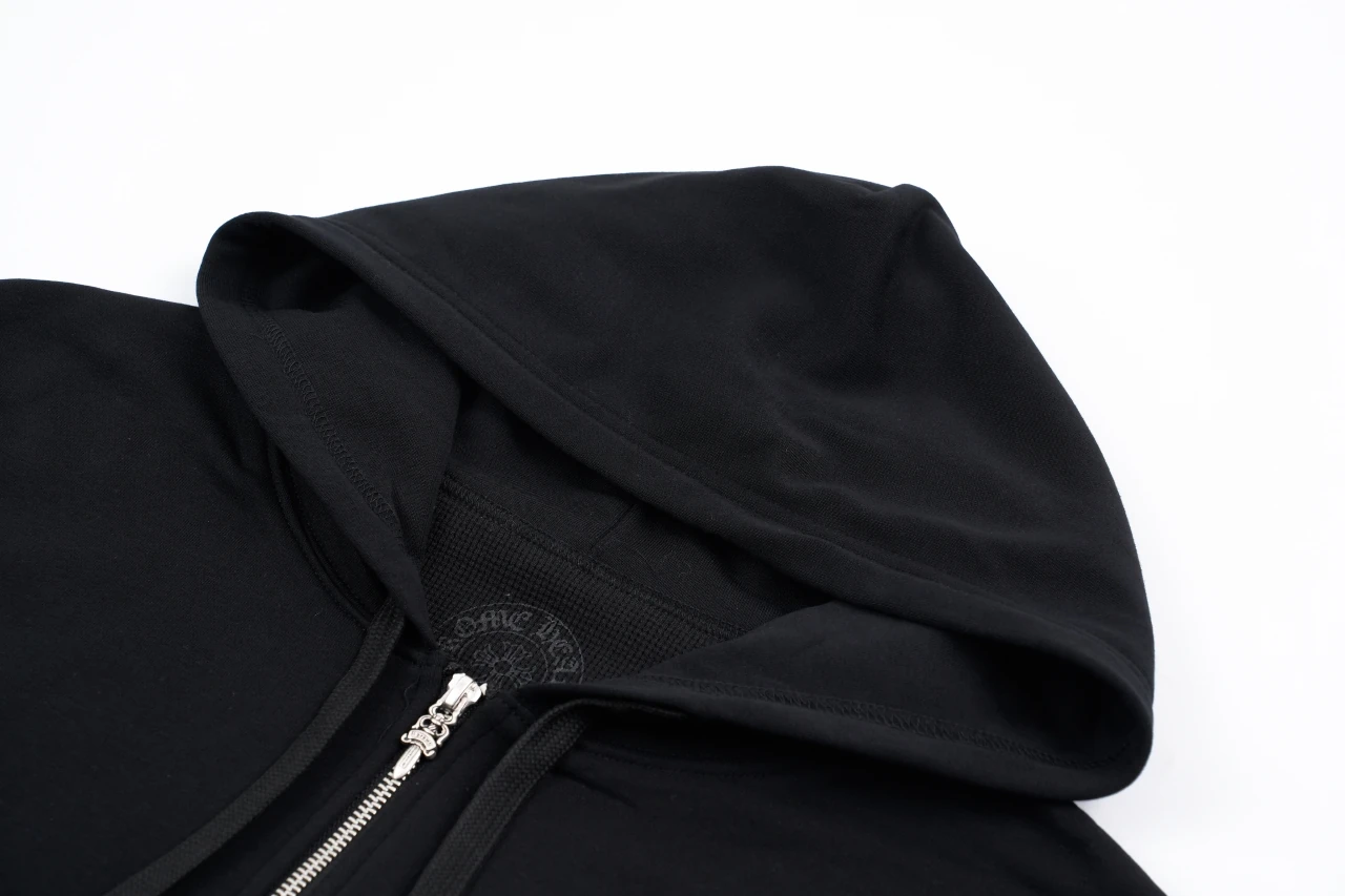 Chrome Hearts Black Double Layer Graphic Zip Hoodie product photo from LabelPicks