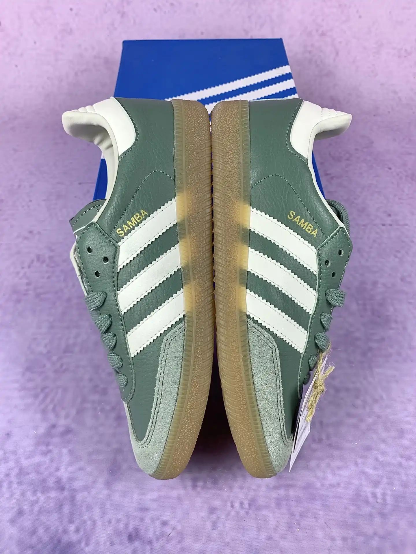 adidas Samba OG Silver Green Gum Shoes product photo from LabelPicks