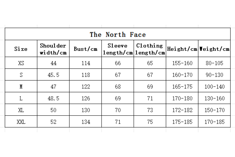 The North Face Splicing White And Black Long-sleeved down jacket