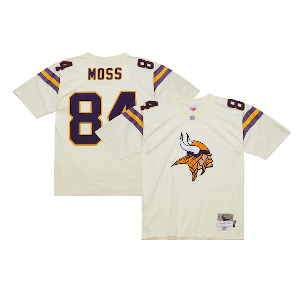 Randy Moss Minnesota Vikings Chainstitch Legacy Jersey - Cream