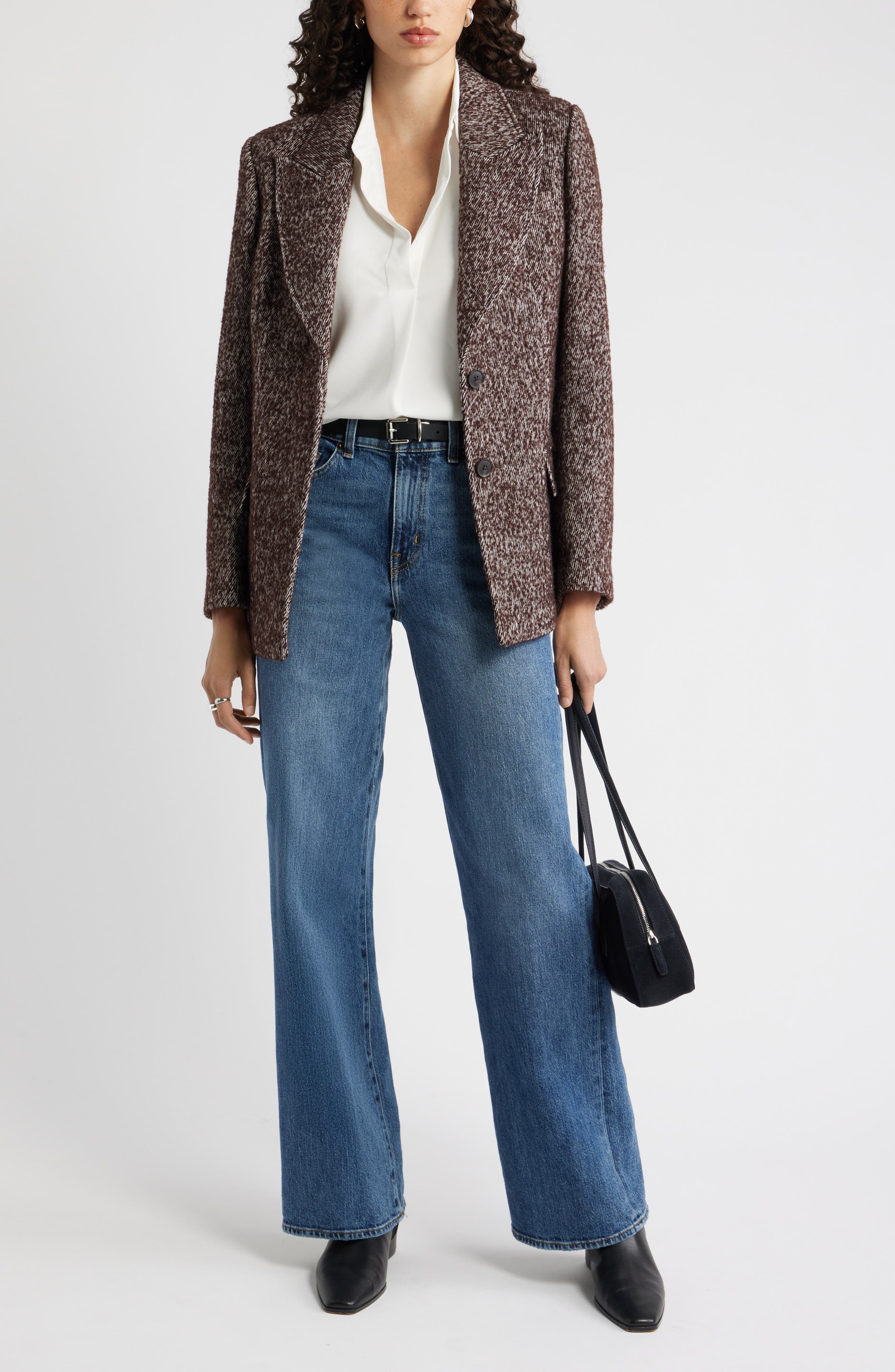 Nordstrom The Liv Textured Boyfriend Blazer