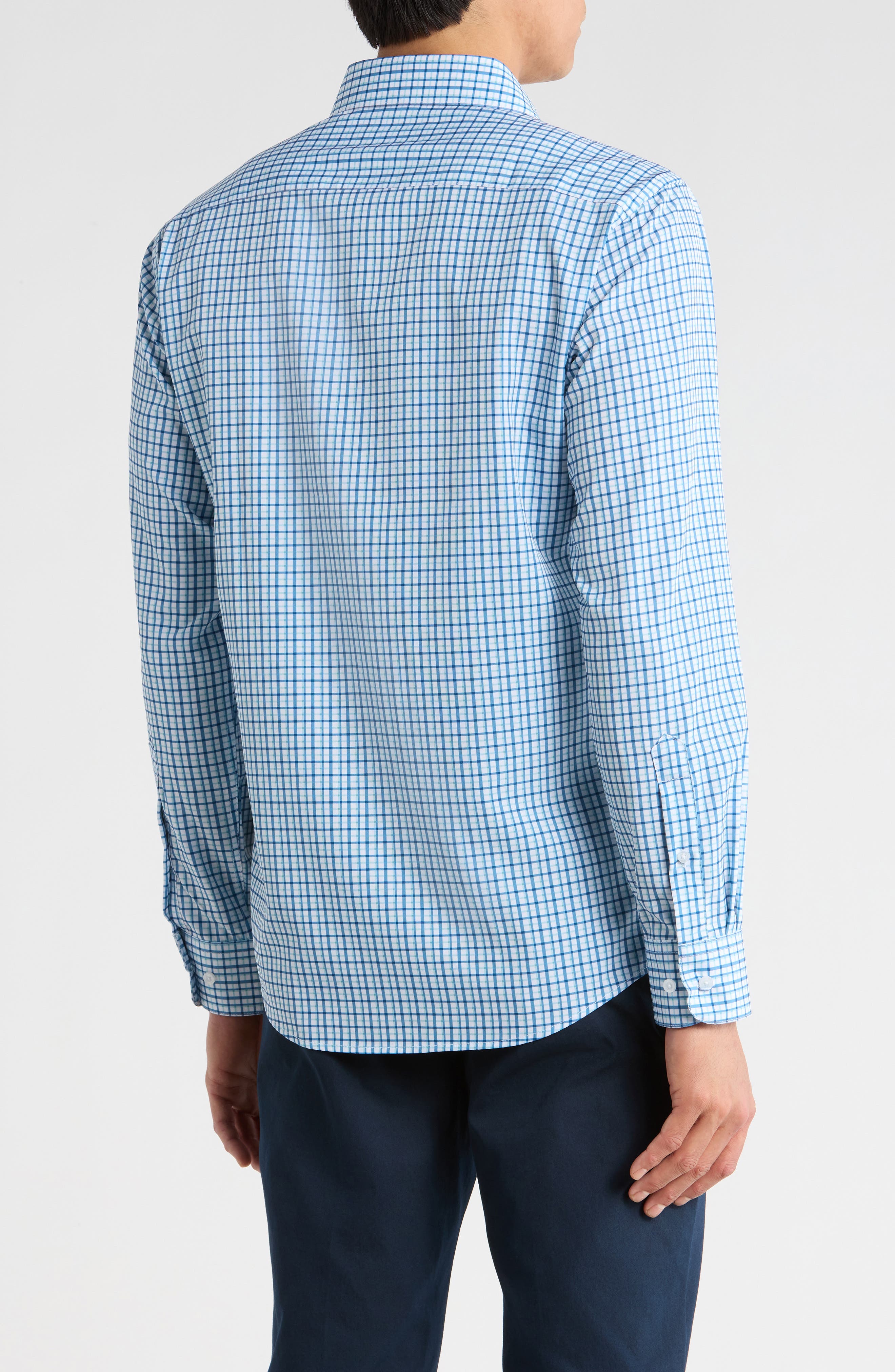 Nautica Slim Fit Plaid Print Dress Shirt
