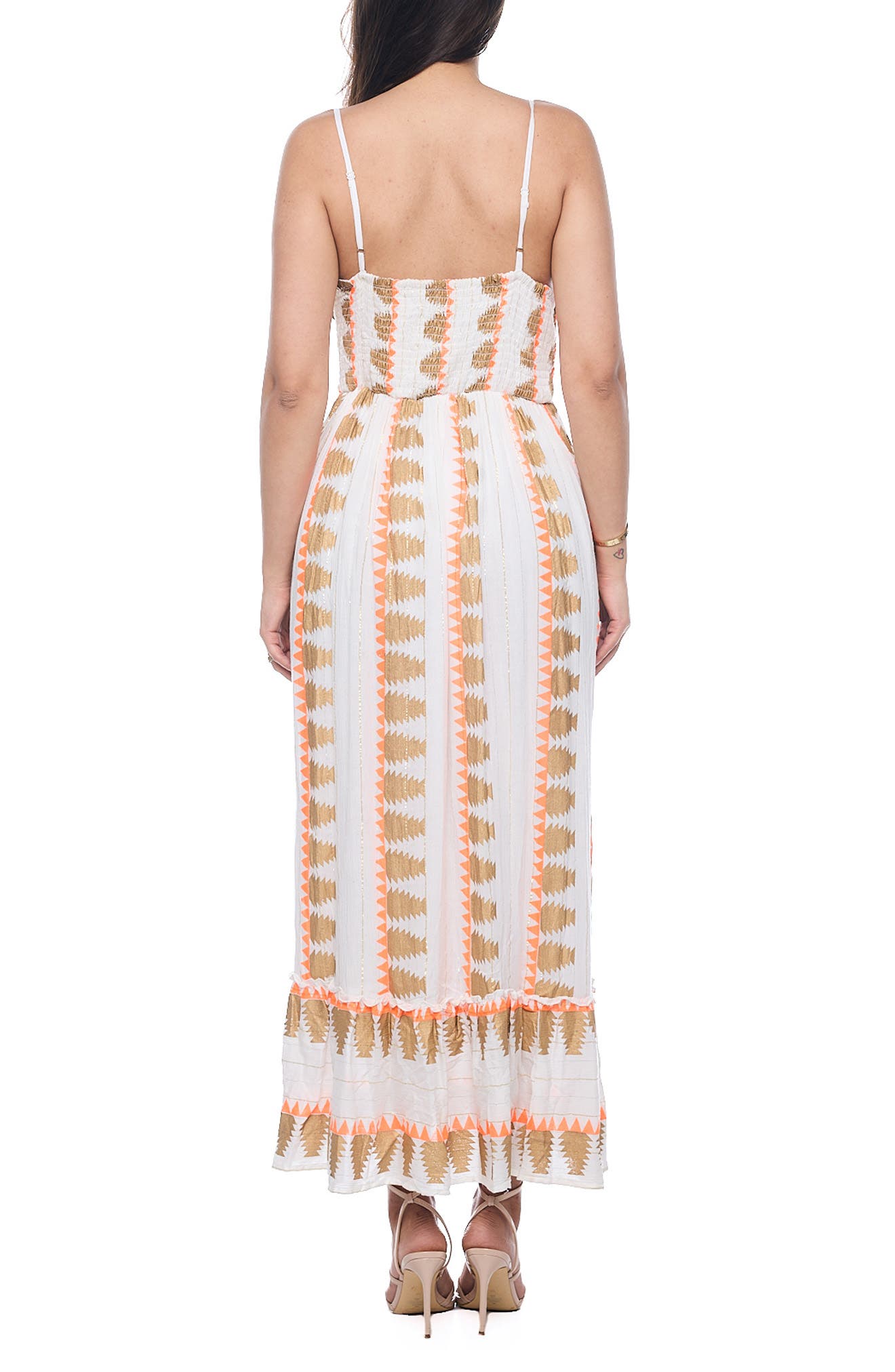 RANEES Smocked Maxi Sundress