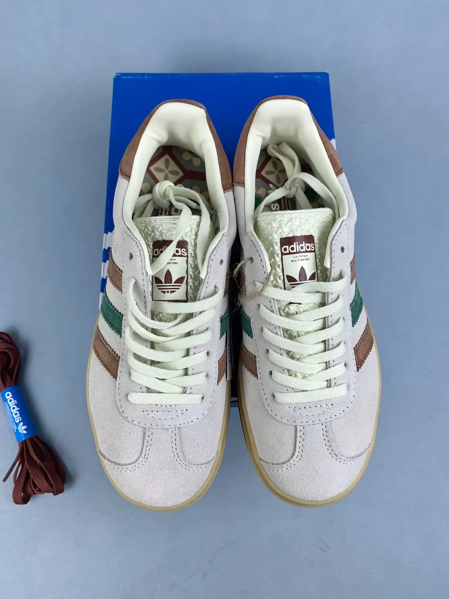 adidas Gazelle Bold Cream White Collegiate Green Shoes product photo from LabelPicks