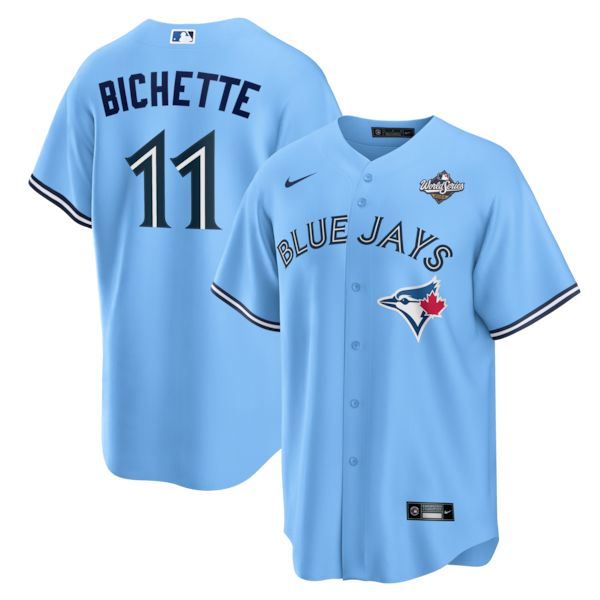 Bo Bichette Toronto Blue Jays Nike 2025 World Series Alternate Replica Jersey - Powder Blue