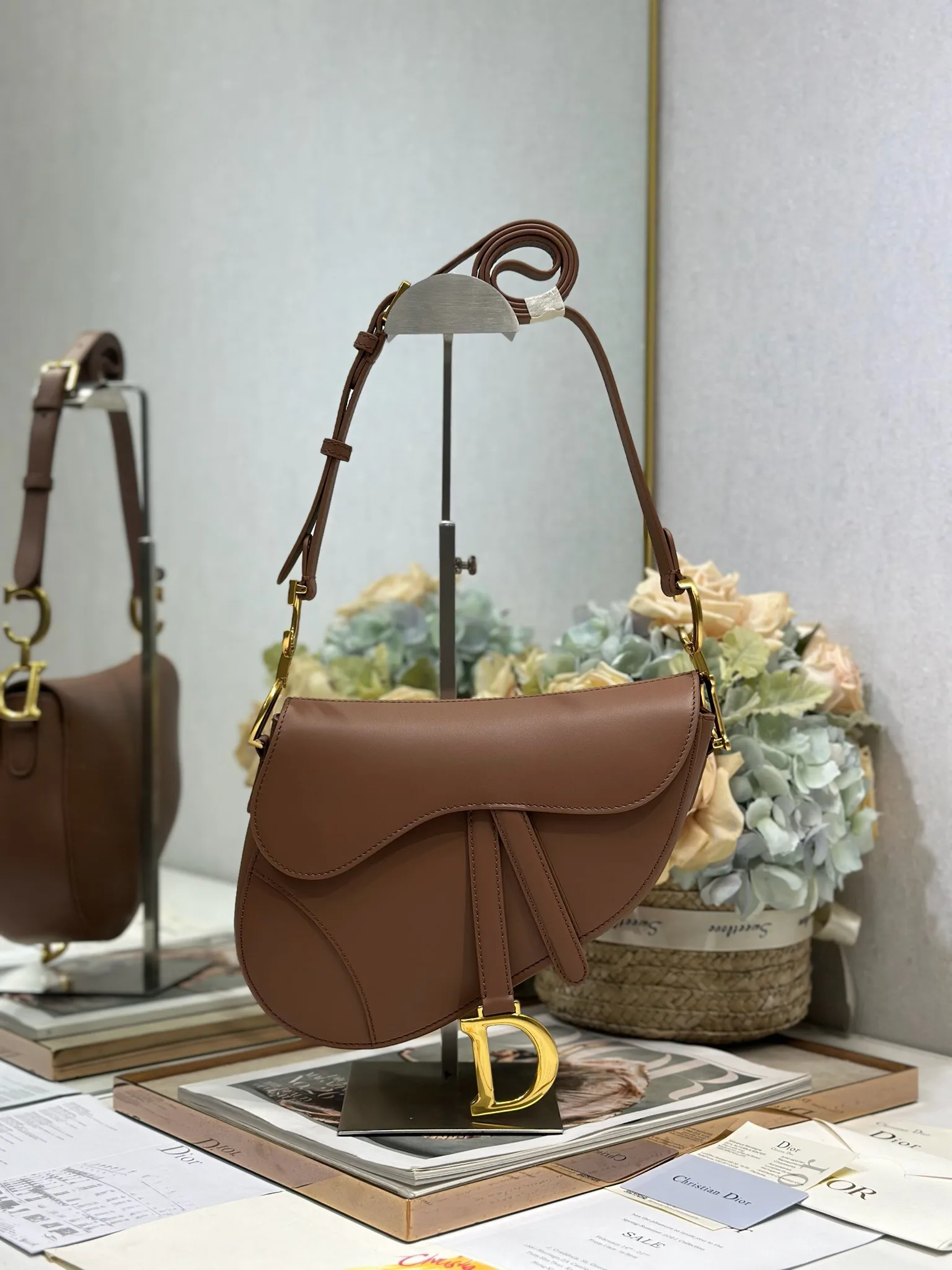 Dior Saddle Black Calfskin Saddle Bag product photo from LabelPicks