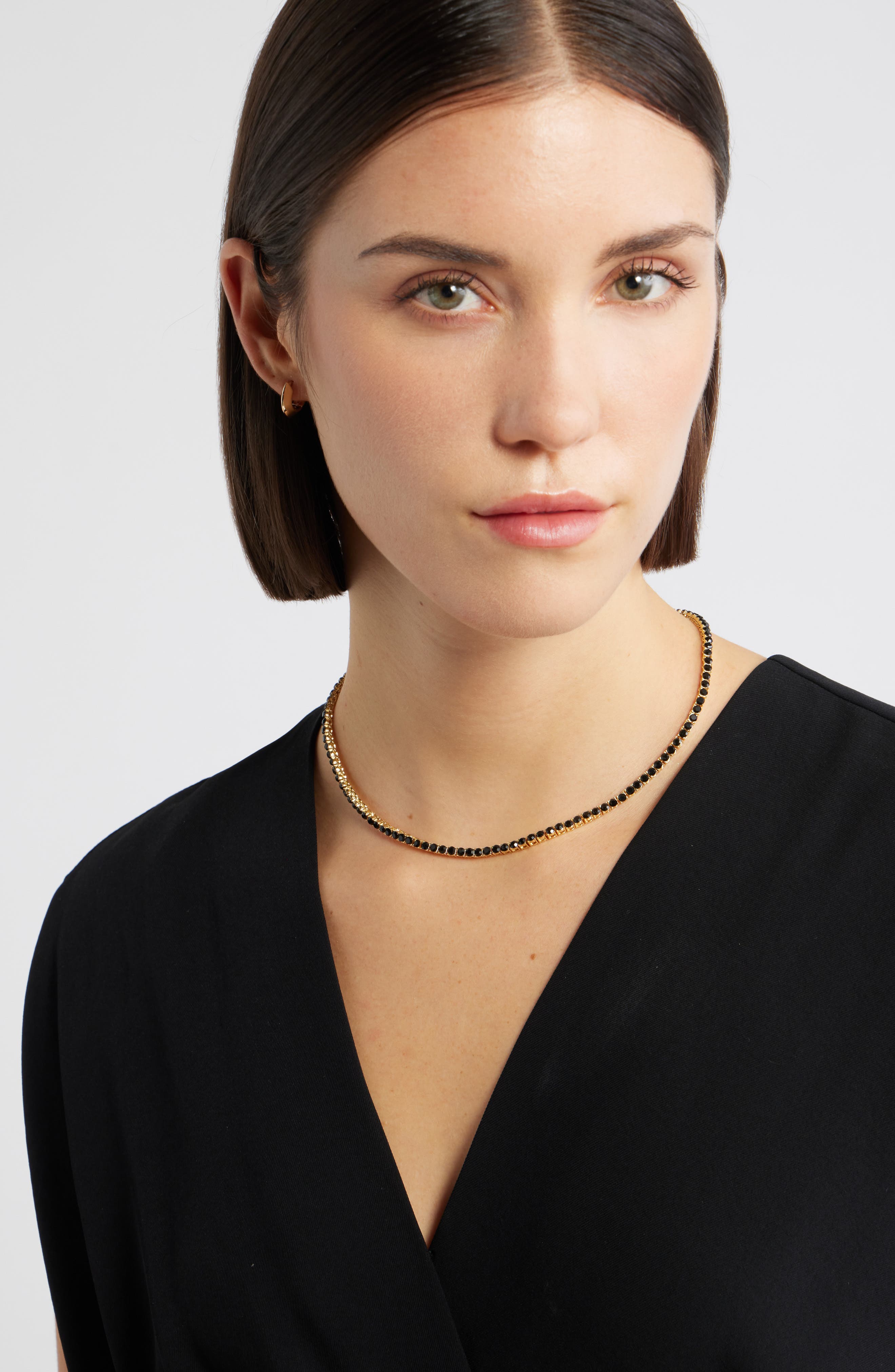 Nordstrom 3mm Cubic Zirconia Tennis Necklace