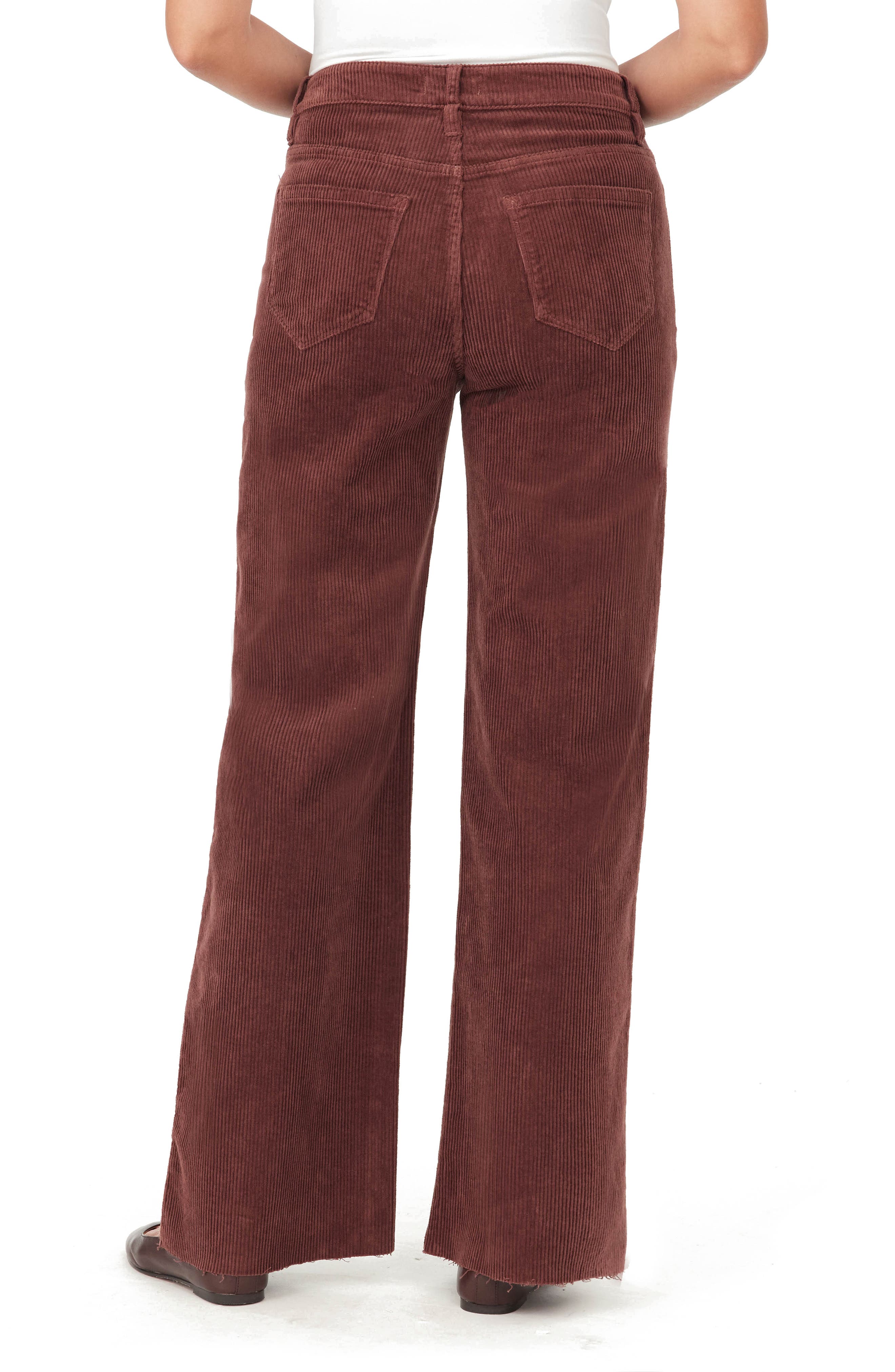 Kensie High Rise Wide Leg Corduroy Pants