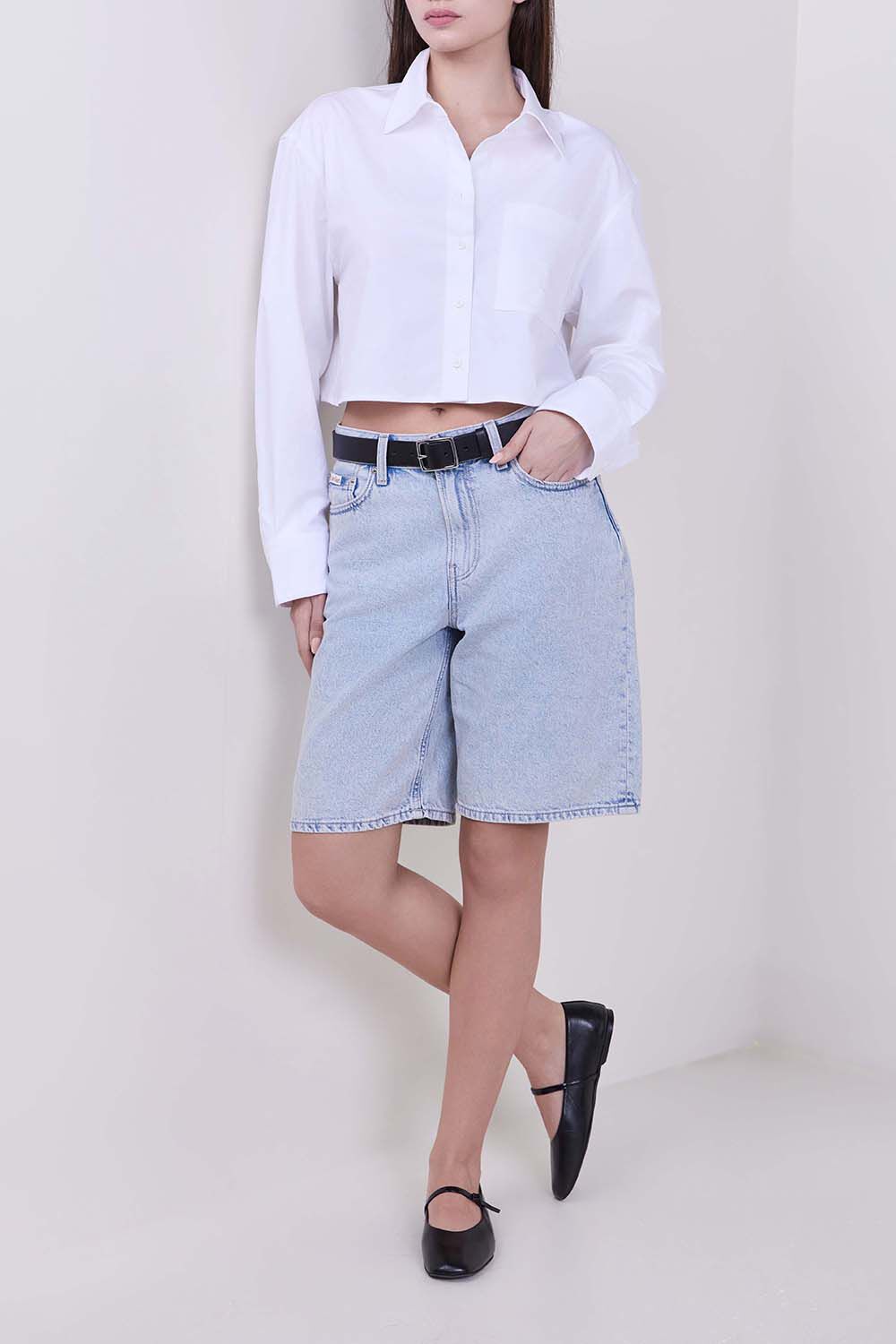 CALVIN KLEIN מכנסי ג'ינס קצרים