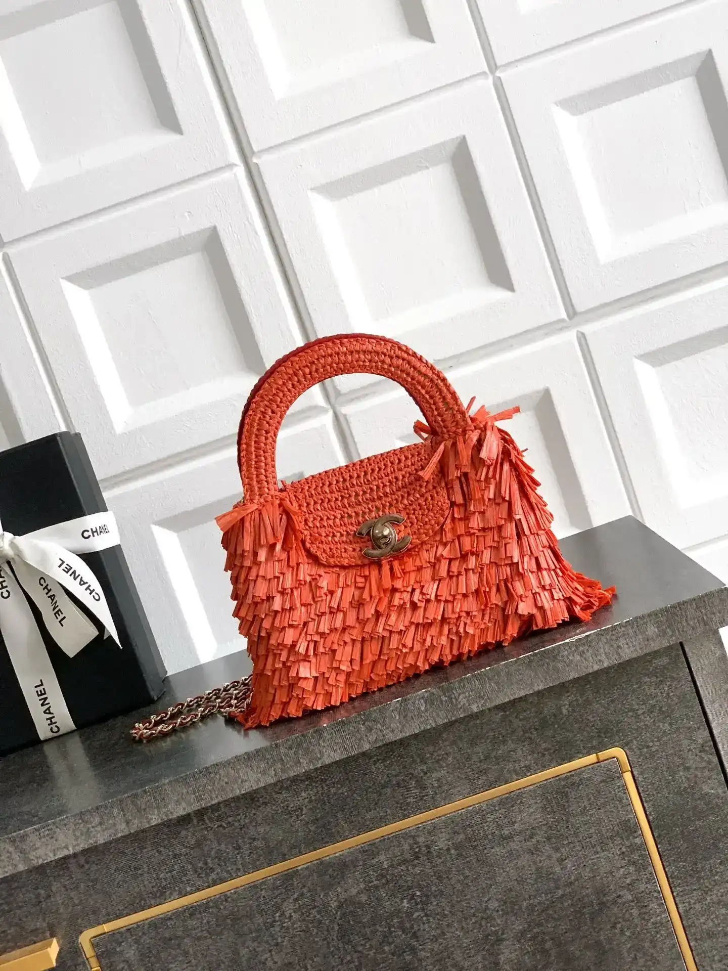 Chanel Woven Leather Top Handle Bag product photo from LabelPicks