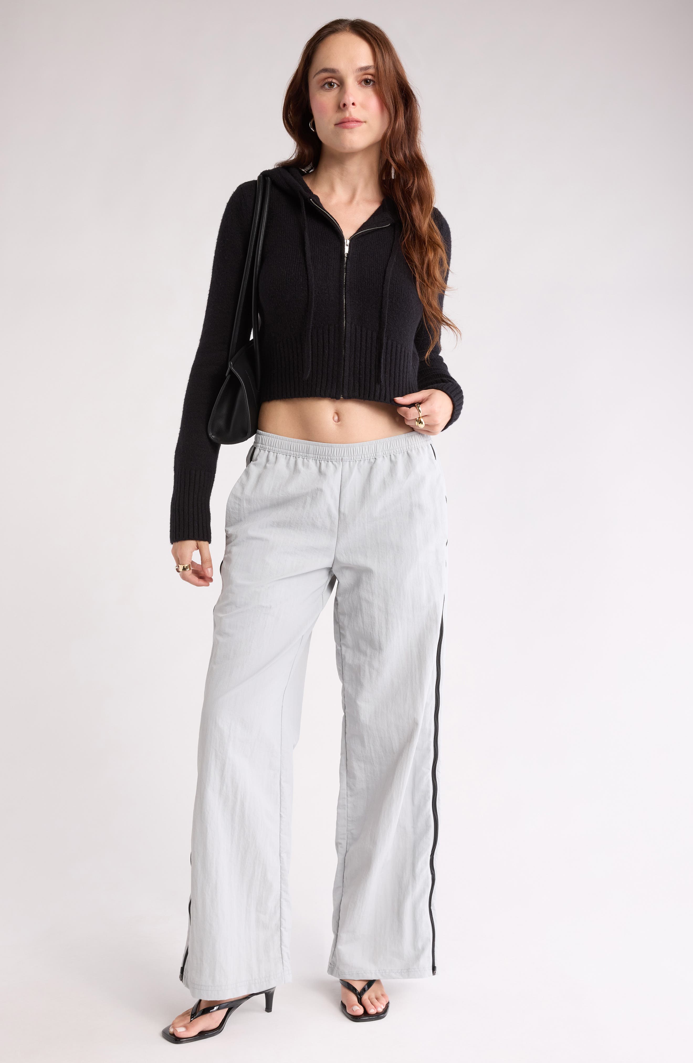 Abound Front Zip Hooded Sweater