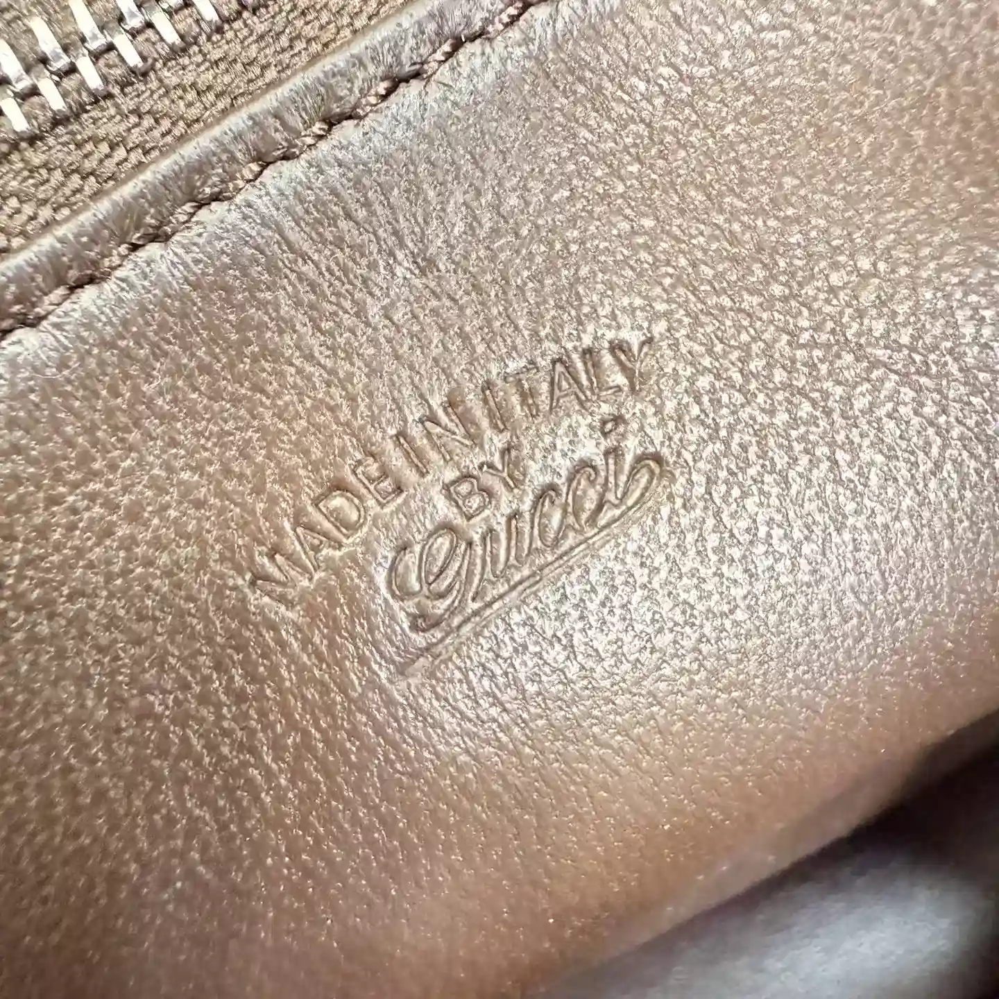 Gucci Brown Jackie Grained Leather Shoulder Bag product photo from LabelPicks
