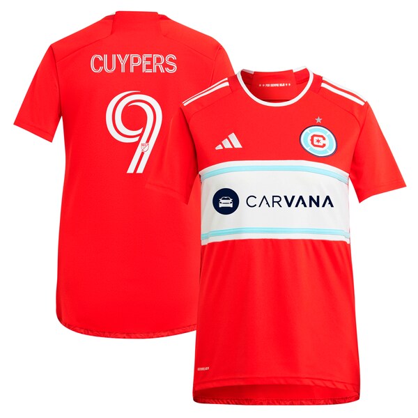 Hugo Cuypers Chicago Fire adidas Women's 2024 Return To Red Replica Player Jersey - Red