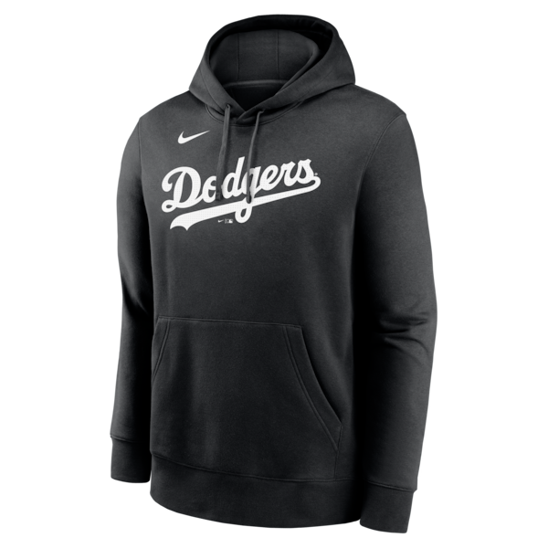 Los Angeles Dodgers Nike Logo Club Fleece Hoodie - Black