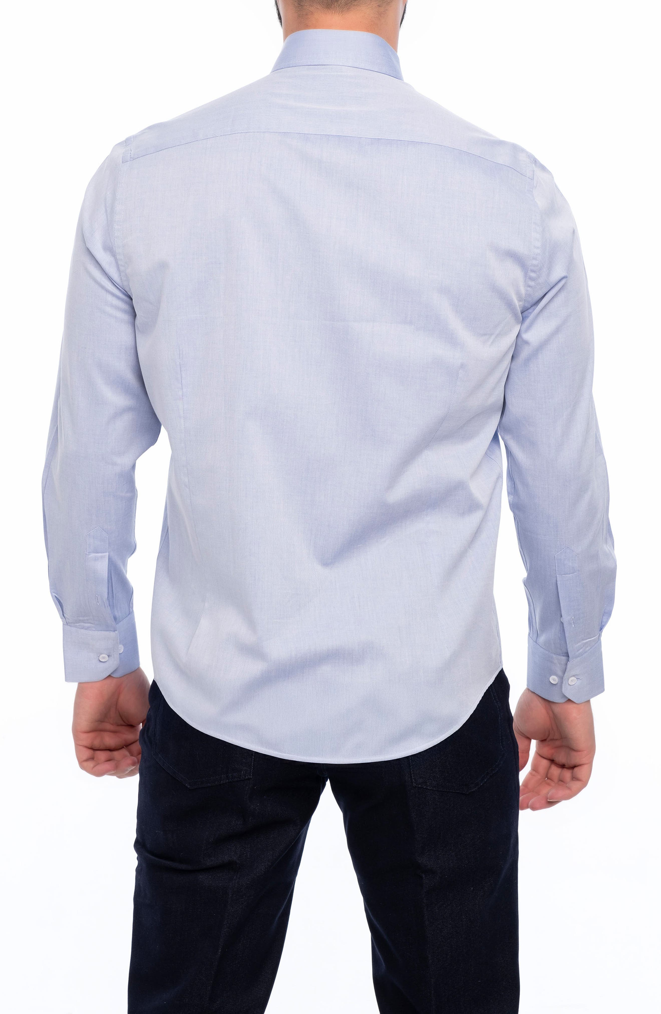 VELLAPAIS Avalon Slim Fit Cotton Dress Shirt
